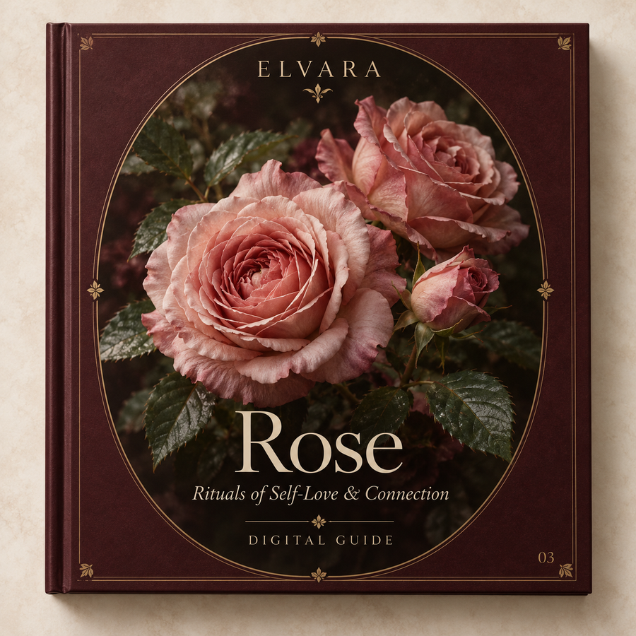 ELVARA Jasmine digital guide cover mockup.